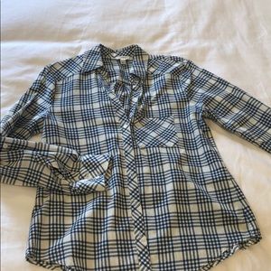 Joie soft long sleeve button down top